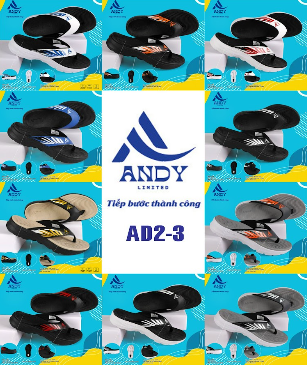 Andy Store phân phối đa dạng các kiểu dáng, màu sắc dép kẹp nam